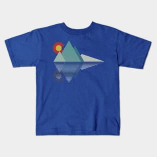 Colorado Mountains Geometric Kids T-Shirt